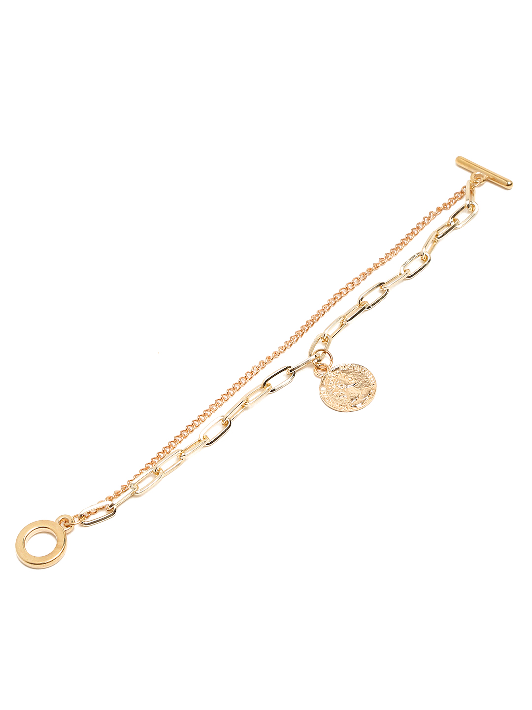 YouBella Jewellery Silver Plated Charm Bracelet Bangle for Girls and Women (Style 2)