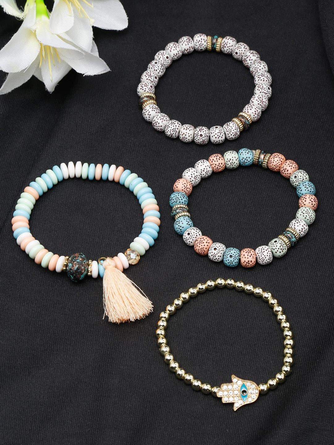 YouBella Jewellery Stylish Multicolor Bracelets for Girls and Women