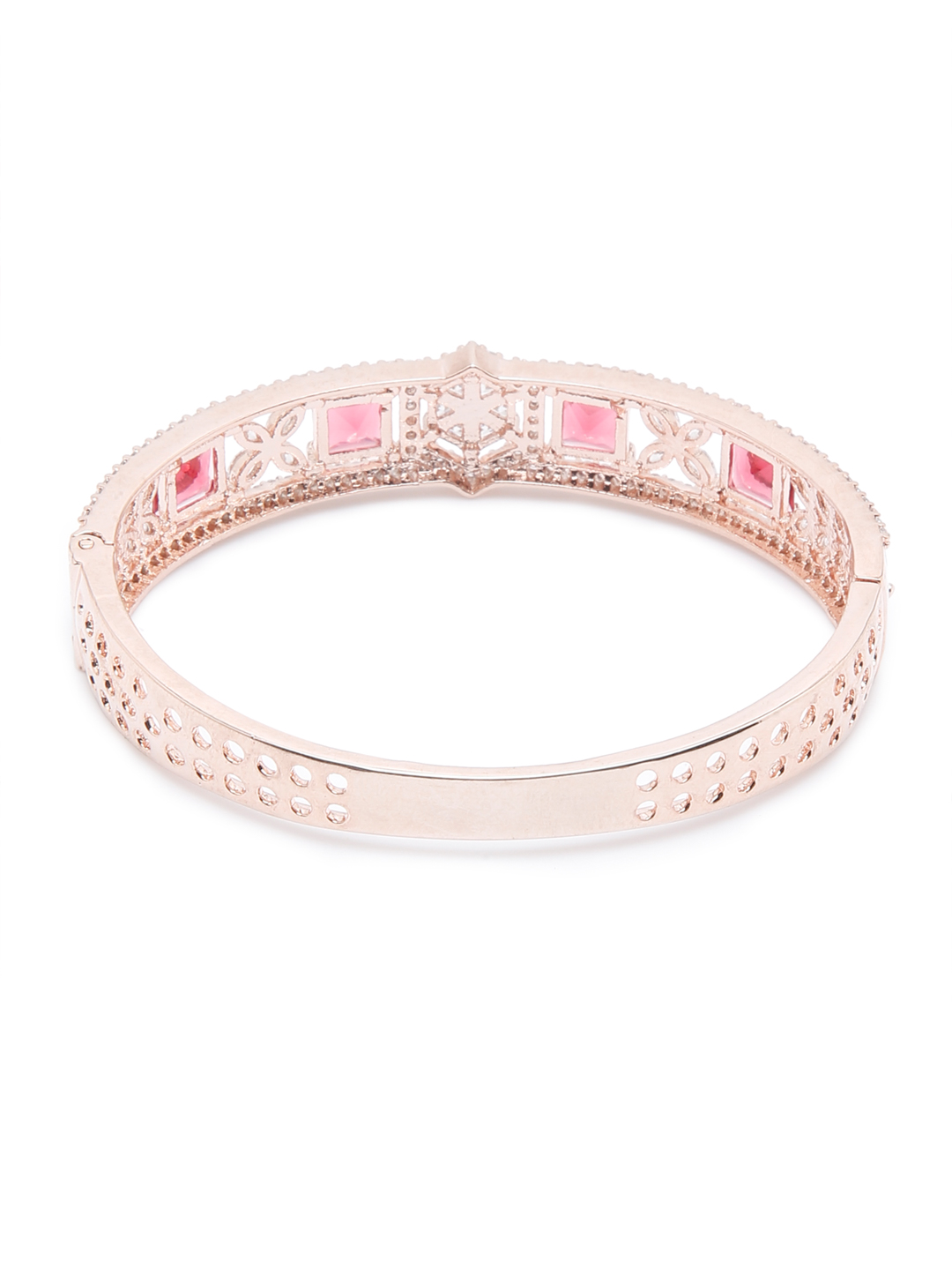 YouBella Jewellery Celebrity Inspired Gold Plated American Diamond Bracelet for Girls and Women