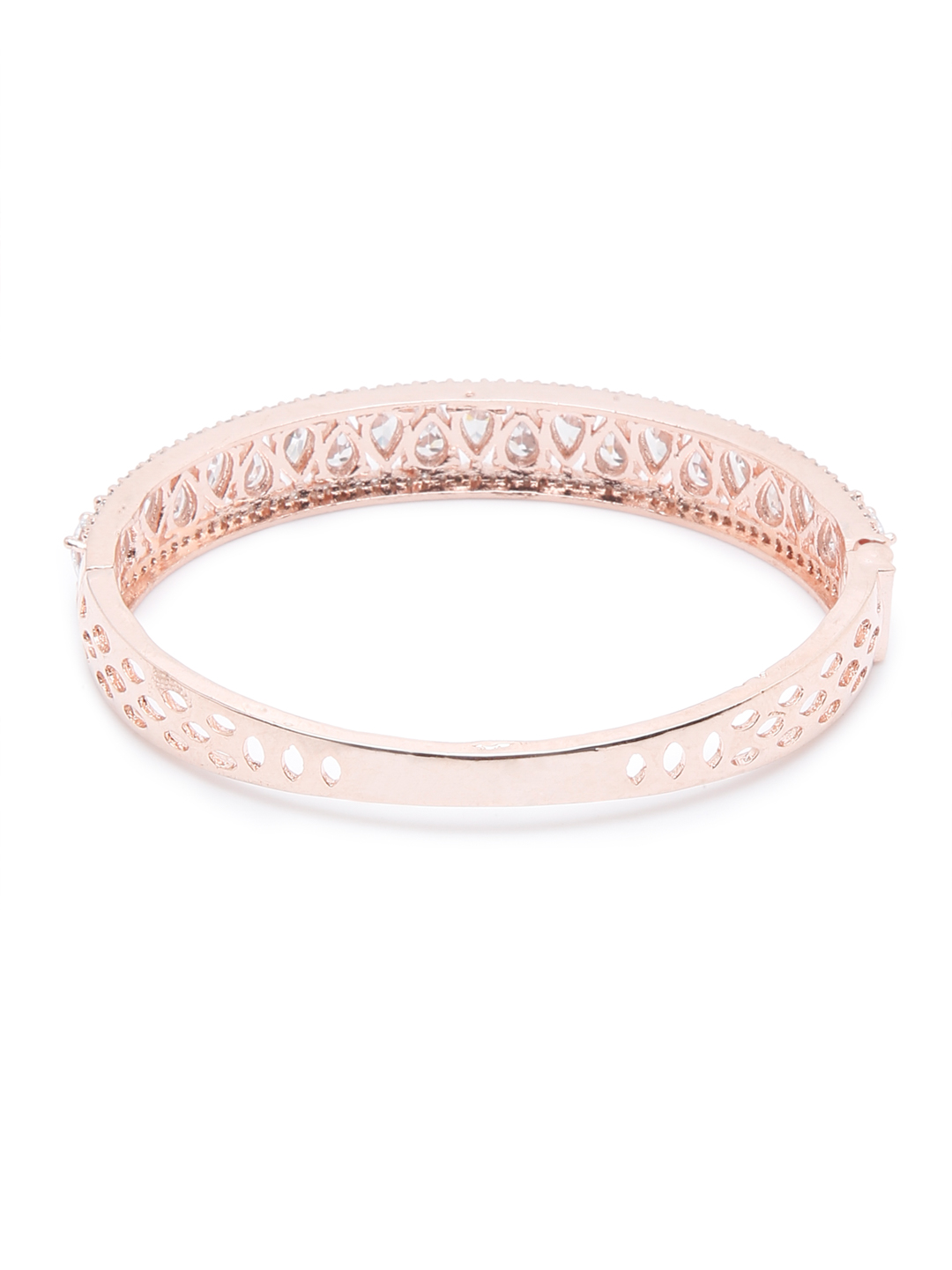 YouBella Jewellery Celebrity Inspired Gold Plated American Diamond Bracelet for Girls and Women