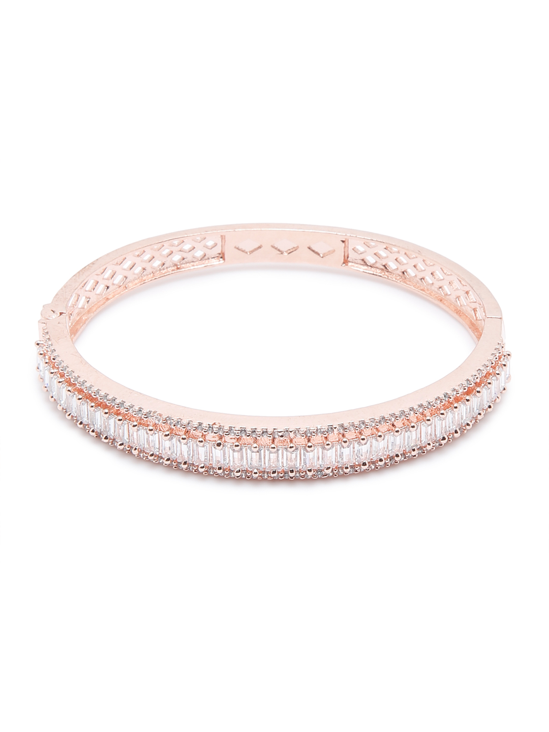 YouBella Jewellery Celebrity Inspired Gold Plated American Diamond Bracelet for Girls and Women