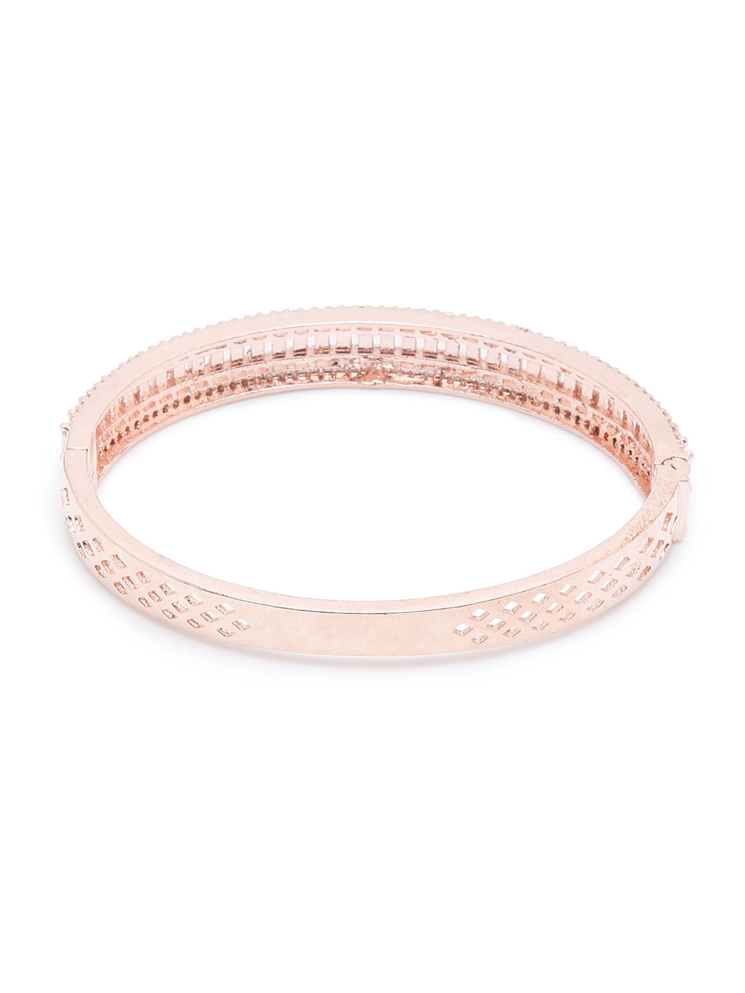 YouBella Jewellery Celebrity Inspired Gold Plated American Diamond Bracelet for Girls and Women