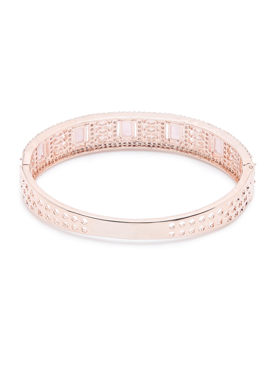YouBella Jewellery Celebrity Inspired Gold Plated American Diamond Bracelet for Girls and Women