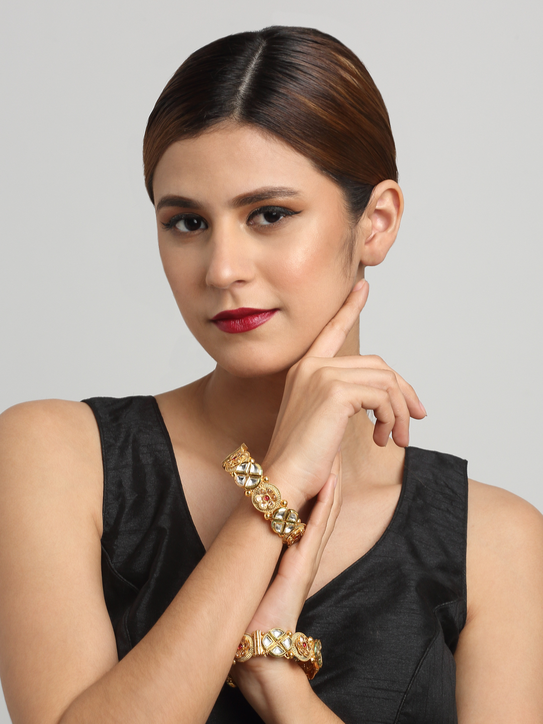 YouBella Jewellery Celebrity Inspired Gold Plated Bangles for Girls and Women