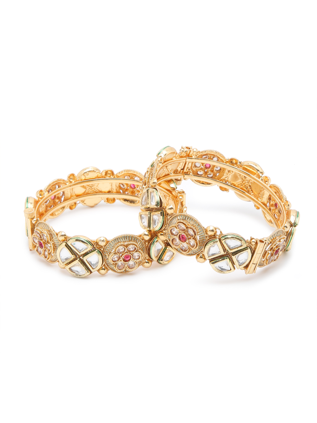 YouBella Jewellery Celebrity Inspired Gold Plated Bangles for Girls and Women