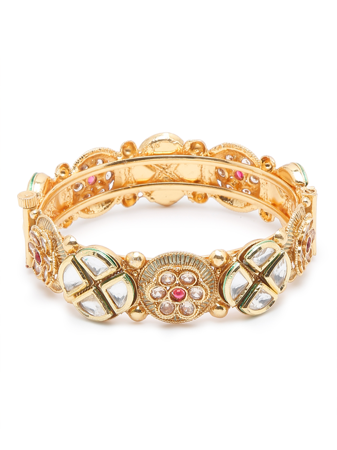 YouBella Jewellery Celebrity Inspired Gold Plated Bangles for Girls and Women