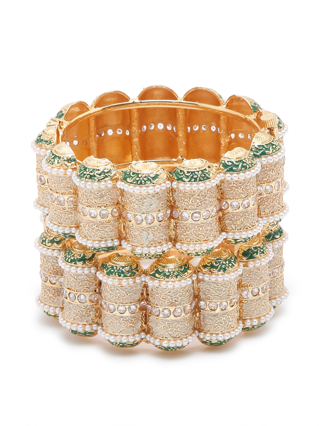 YouBella Jewellery Celebrity Inspired Gold Plated Bangles for Girls and Women