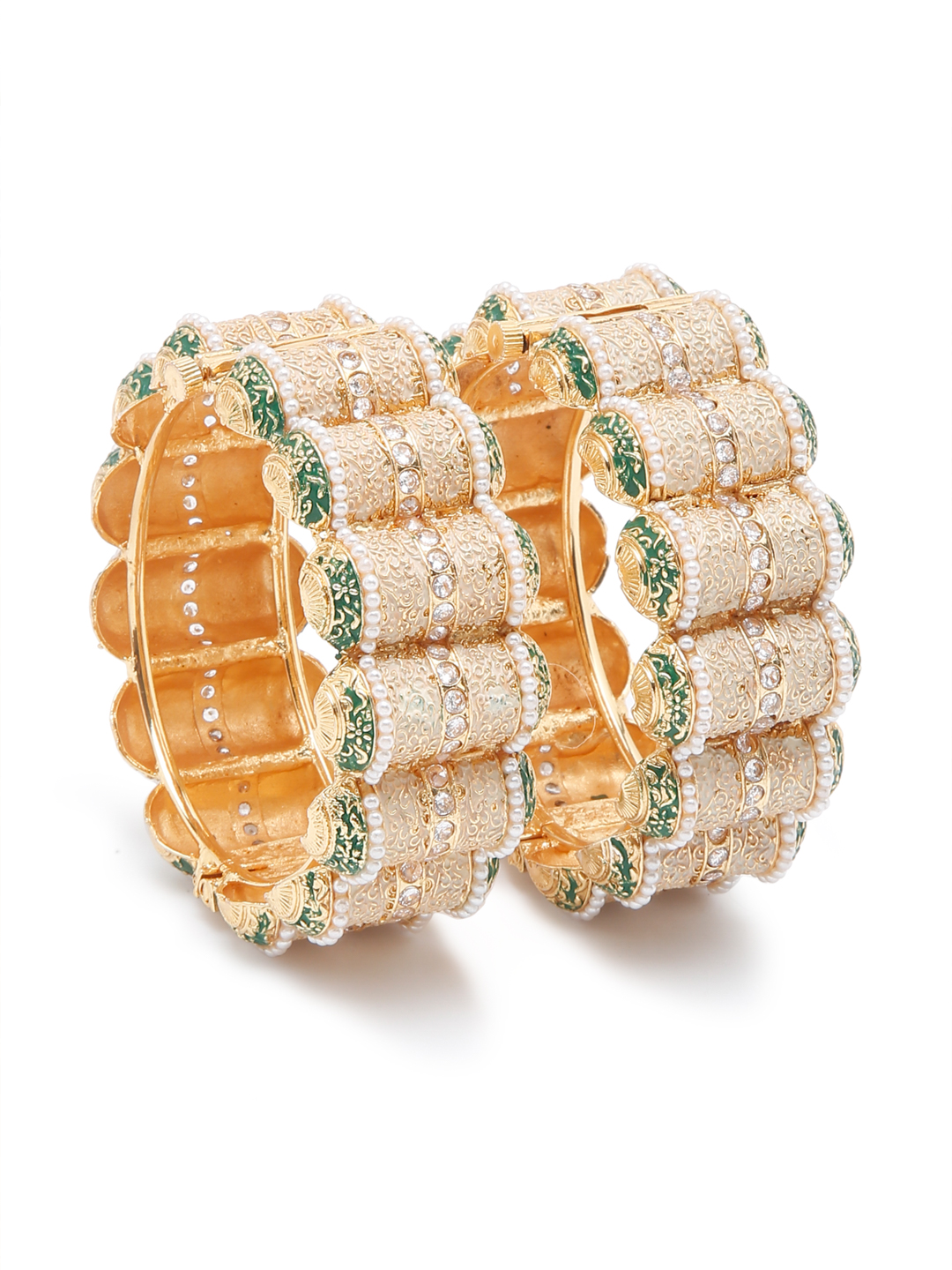 YouBella Jewellery Celebrity Inspired Gold Plated Bangles for Girls and Women