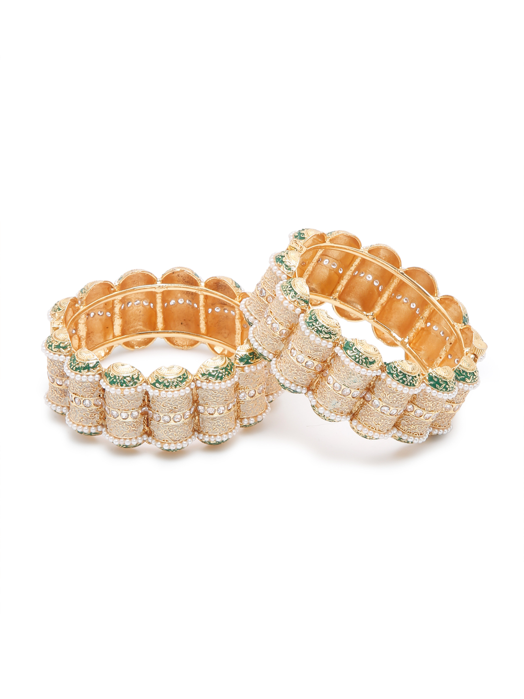 YouBella Jewellery Celebrity Inspired Gold Plated Bangles for Girls and Women