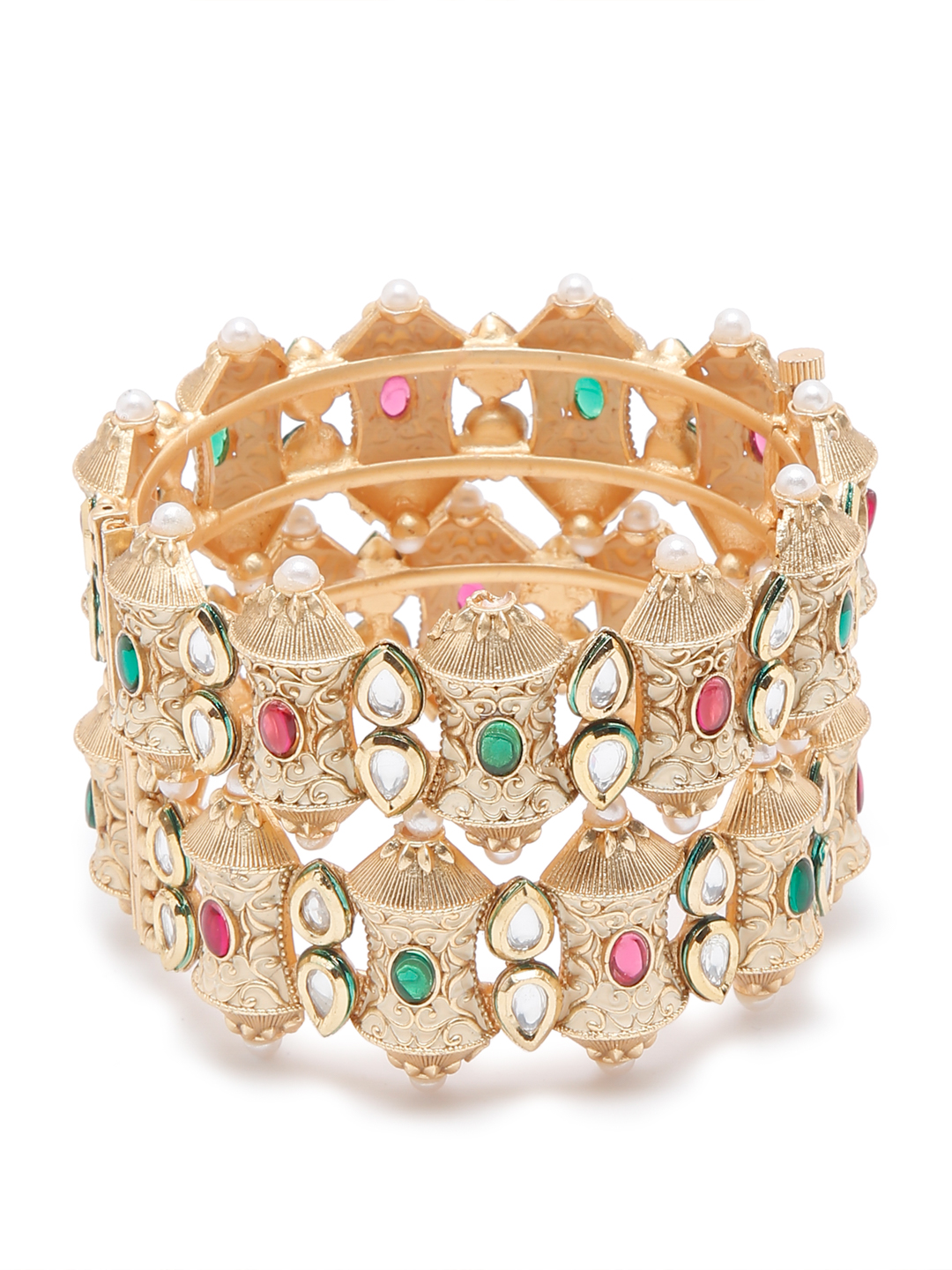 YouBella Jewellery Celebrity Inspired Gold Plated Bangles for Girls and Women
