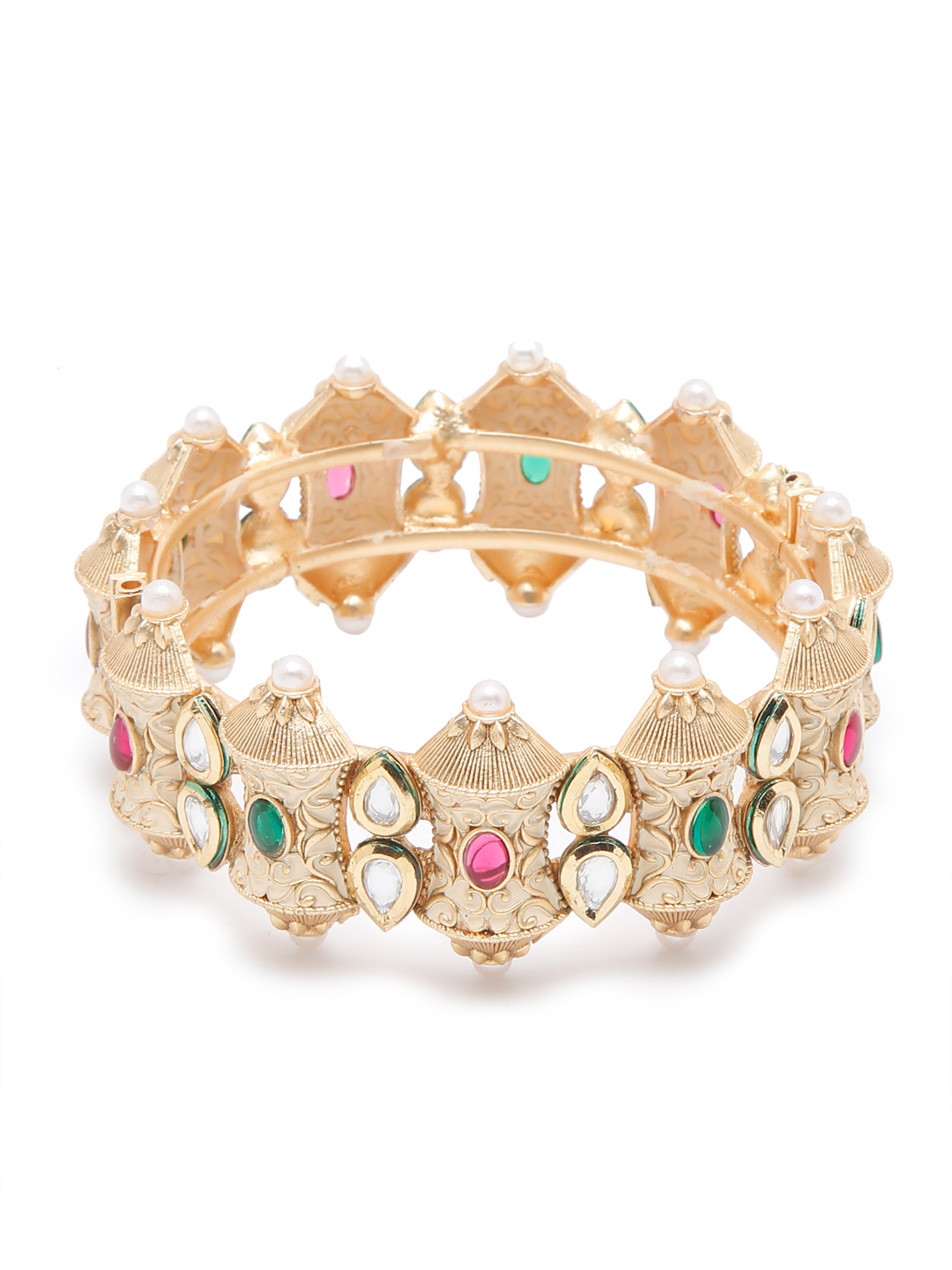 YouBella Jewellery Celebrity Inspired Gold Plated Bangles for Girls and Women