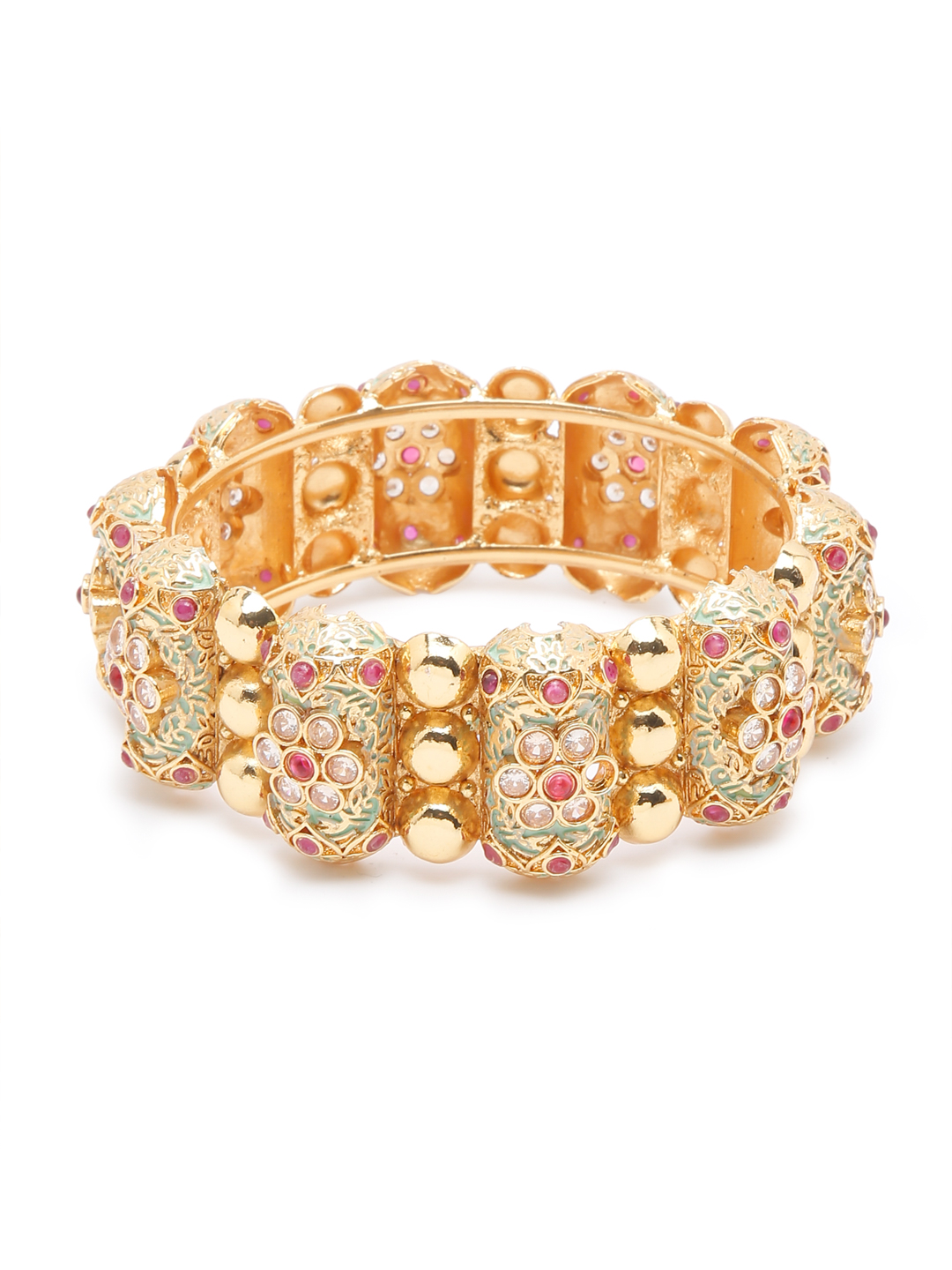 YouBella Jewellery Celebrity Inspired Gold Plated Bangles for Girls and Women