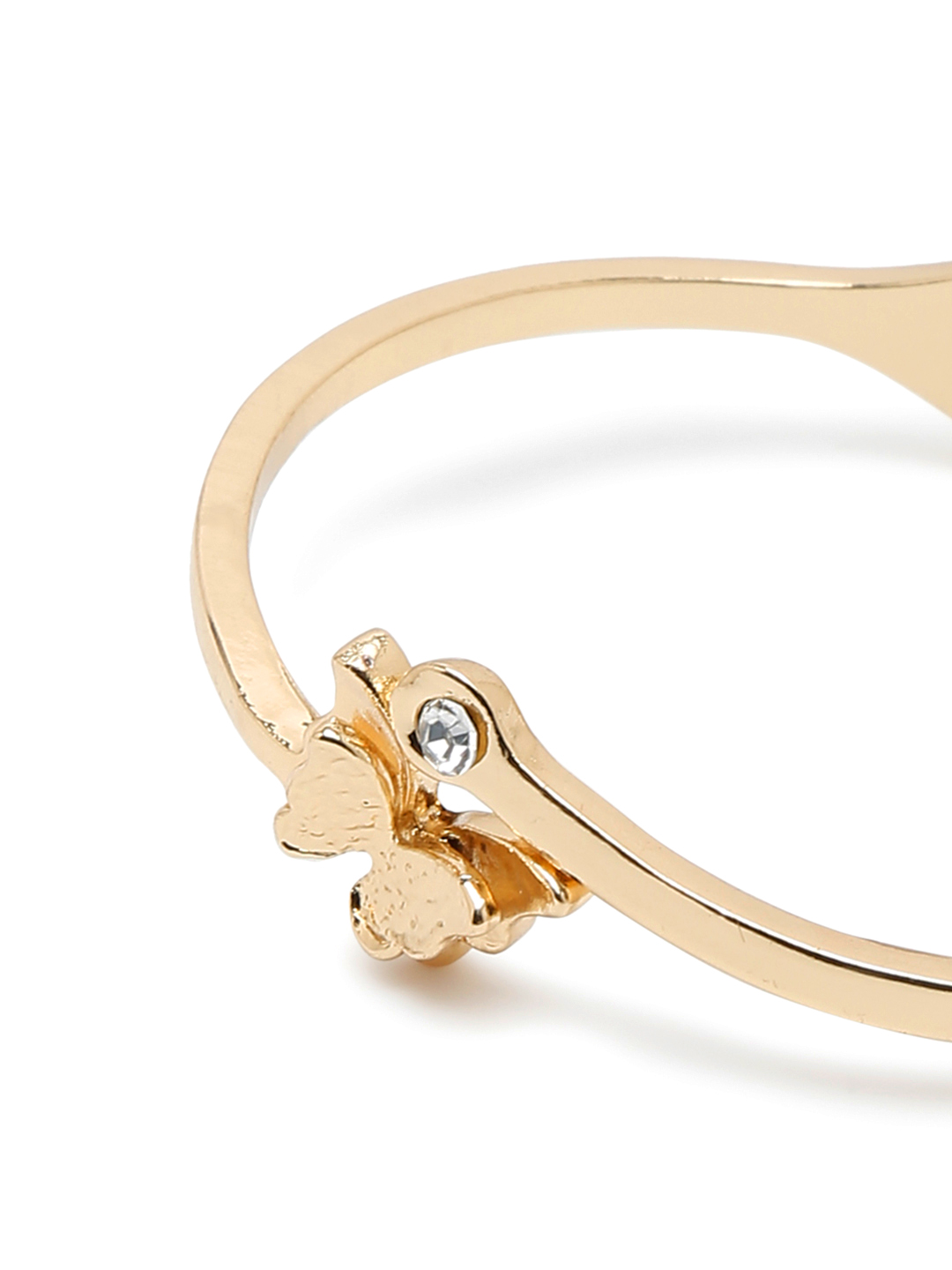 YouBella Jewellery Gold Plated Charm Bracelet Bangle for Girls and Women (Gold) (YBBN_91967)