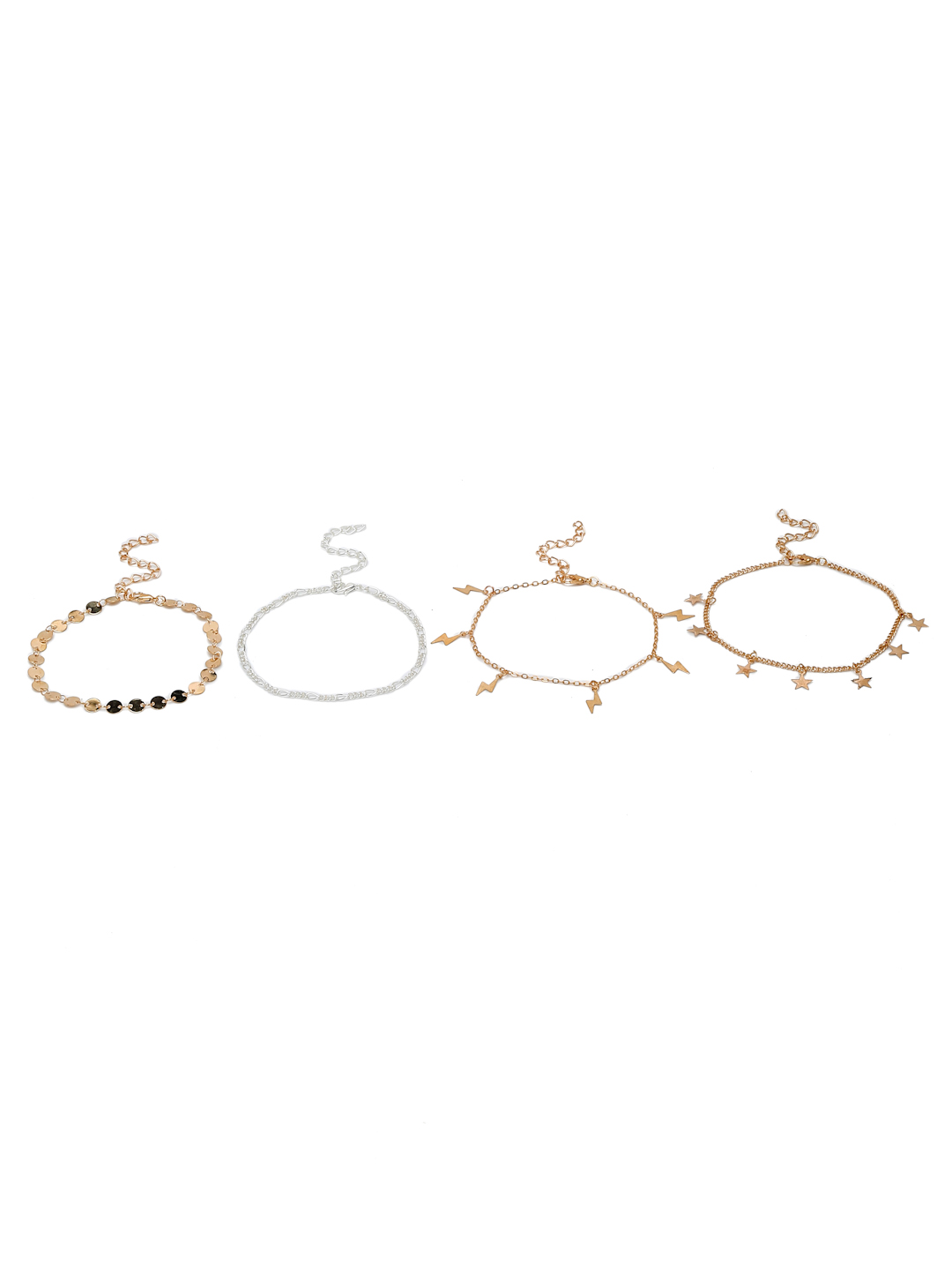 YouBella Jewellery Gold Plated Charm Bracelet Bangle for Girls and Women (Gold) (YBBN_91973)