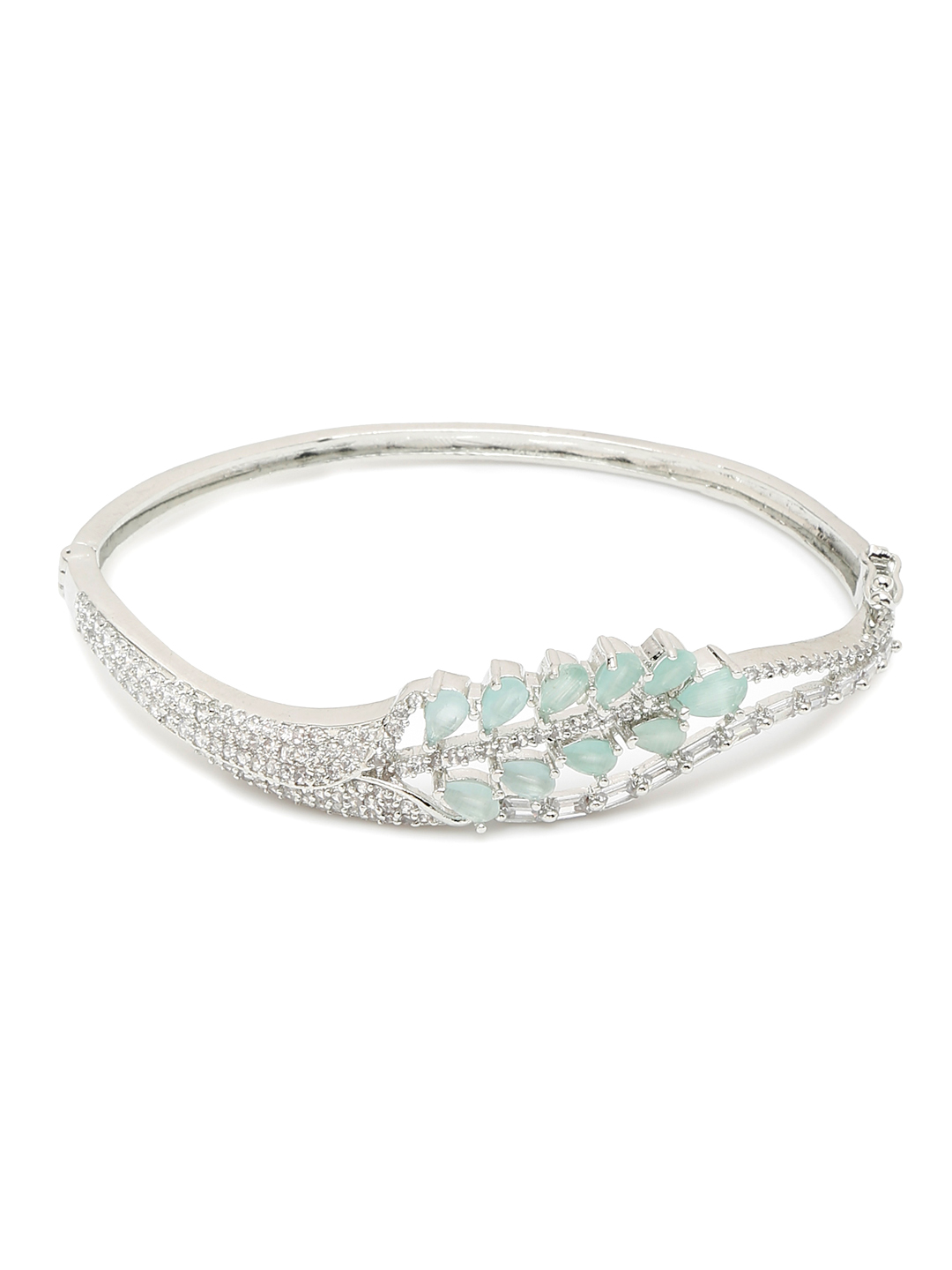 YouBella Jewellery for women Celebrity Inspired American Diamond Studded Bracelet for Girls and Women (Style 1)