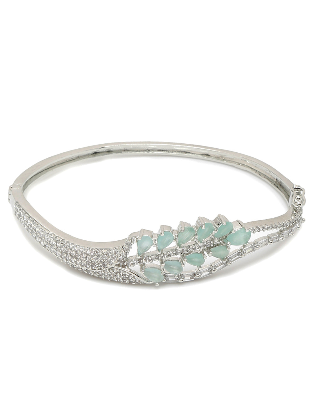 YouBella Jewellery for women Celebrity Inspired American Diamond Studded Bracelet for Girls and Women (Style 1)