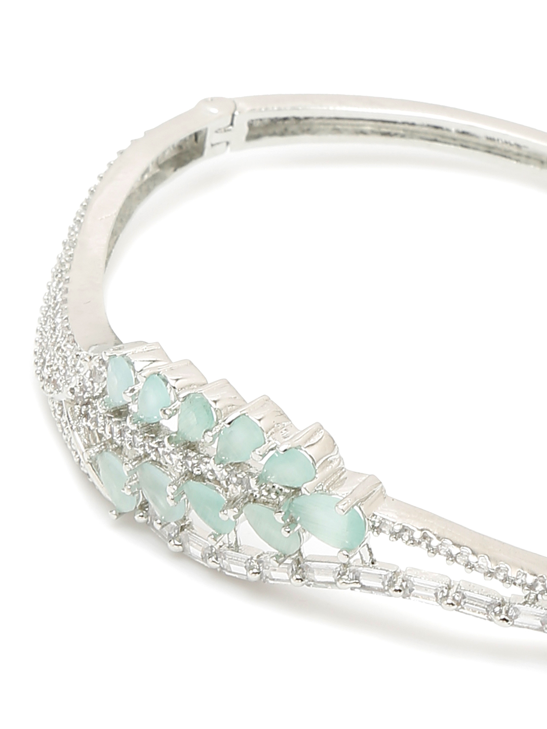 YouBella Jewellery for women Celebrity Inspired American Diamond Studded Bracelet for Girls and Women (Style 1)