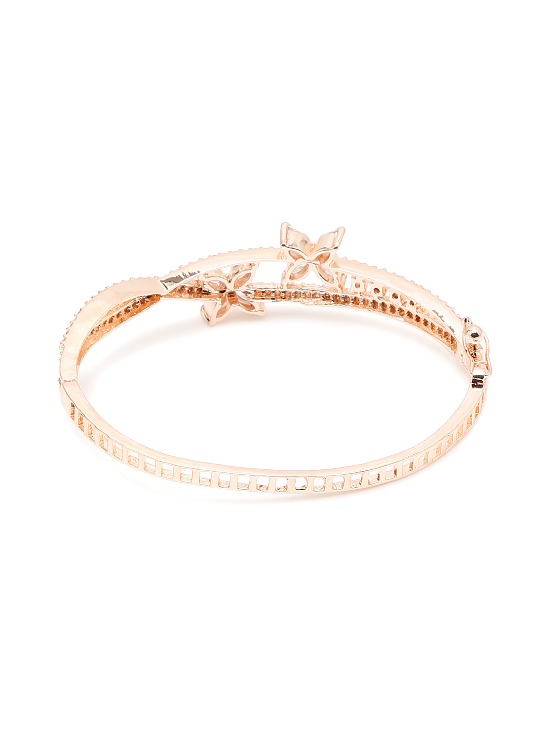 YouBella Jewellery for women Celebrity Inspired American Diamond Studded Bracelet for Girls and Women (Style 2)