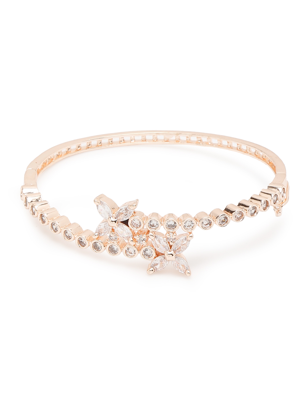 YouBella Jewellery for women Celebrity Inspired American Diamond Studded Bracelet for Girls and Women (Style 3)