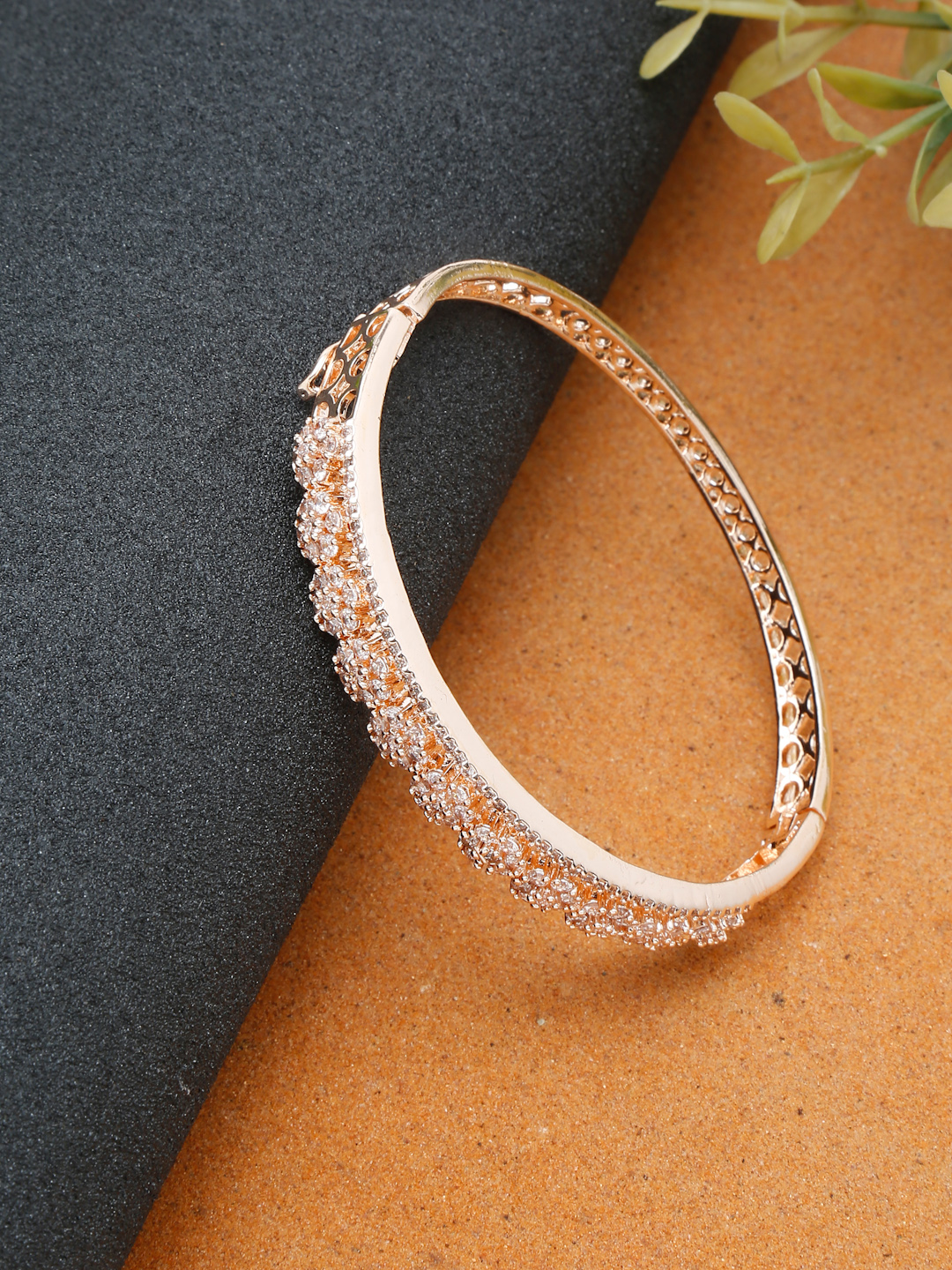 YouBella Jewellery for women Celebrity Inspired American Diamond Studded Bracelet for Girls and Women (Style 1)