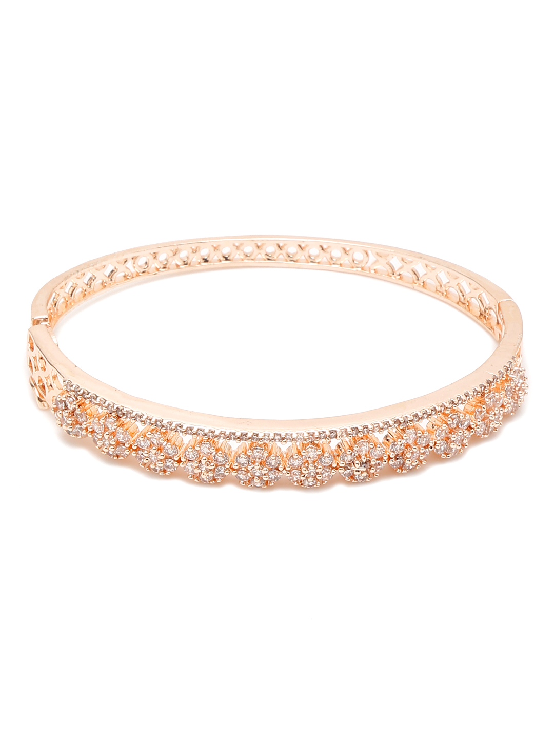 YouBella Jewellery for women Celebrity Inspired American Diamond Studded Bracelet for Girls and Women (Style 1)