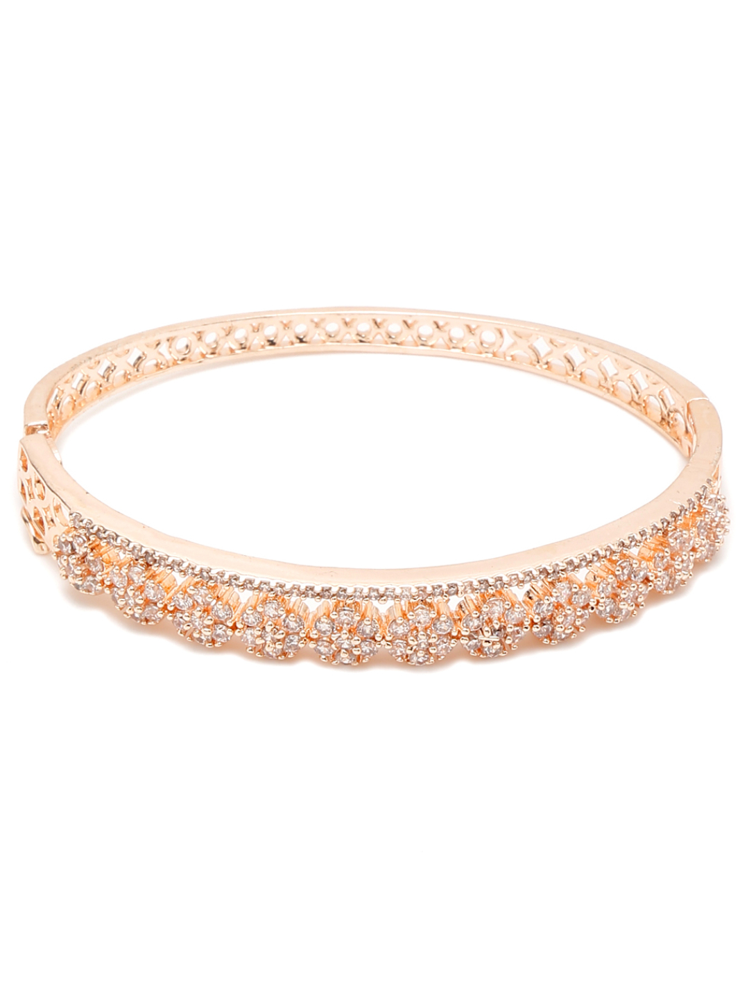 YouBella Jewellery for women Celebrity Inspired American Diamond Studded Bracelet for Girls and Women (Style 1)