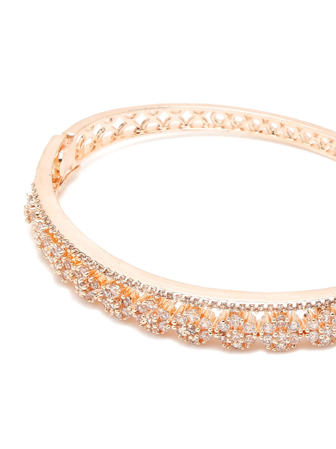 YouBella Jewellery for women Celebrity Inspired American Diamond Studded Bracelet for Girls and Women (Style 1)