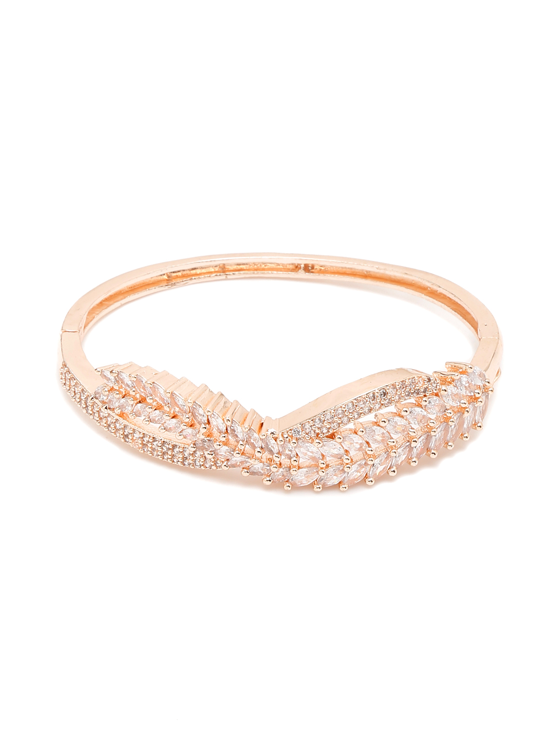YouBella Jewellery for women Celebrity Inspired American Diamond Studded Bracelet for Girls and Women (Style 2)