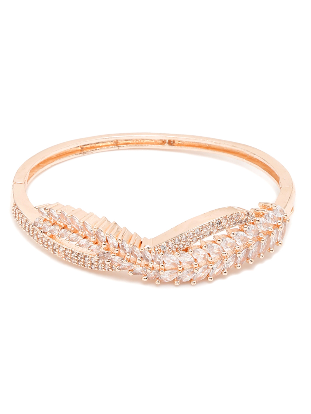 YouBella Jewellery for women Celebrity Inspired American Diamond Studded Bracelet for Girls and Women (Style 2)