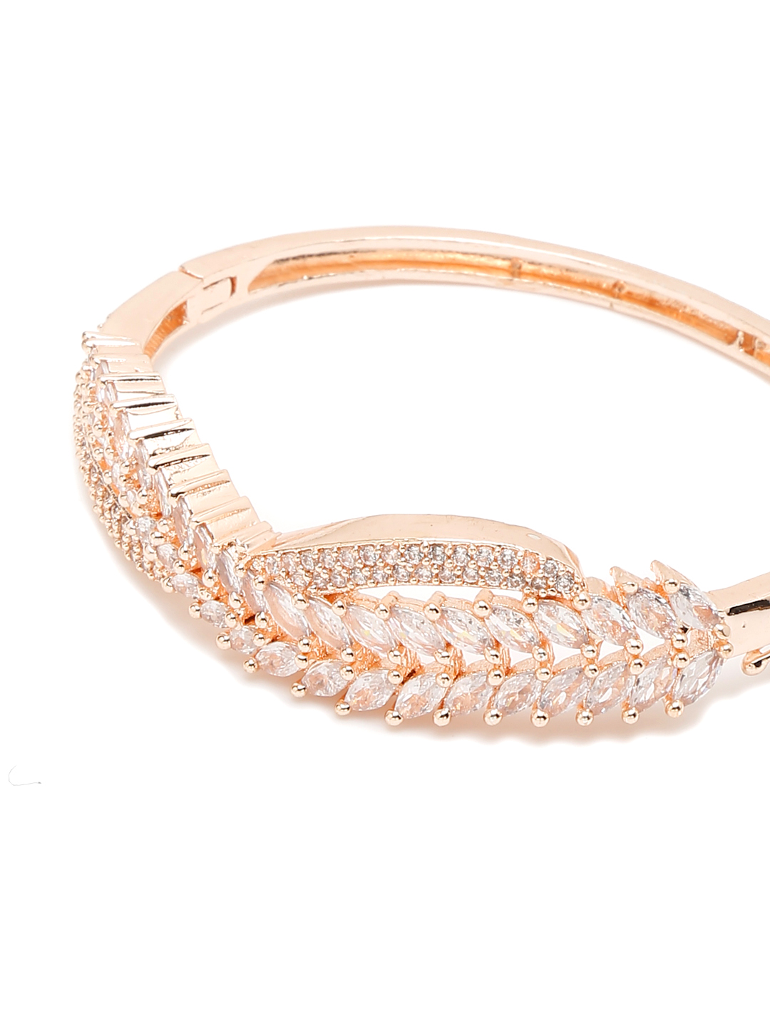 YouBella Jewellery for women Celebrity Inspired American Diamond Studded Bracelet for Girls and Women (Style 2)
