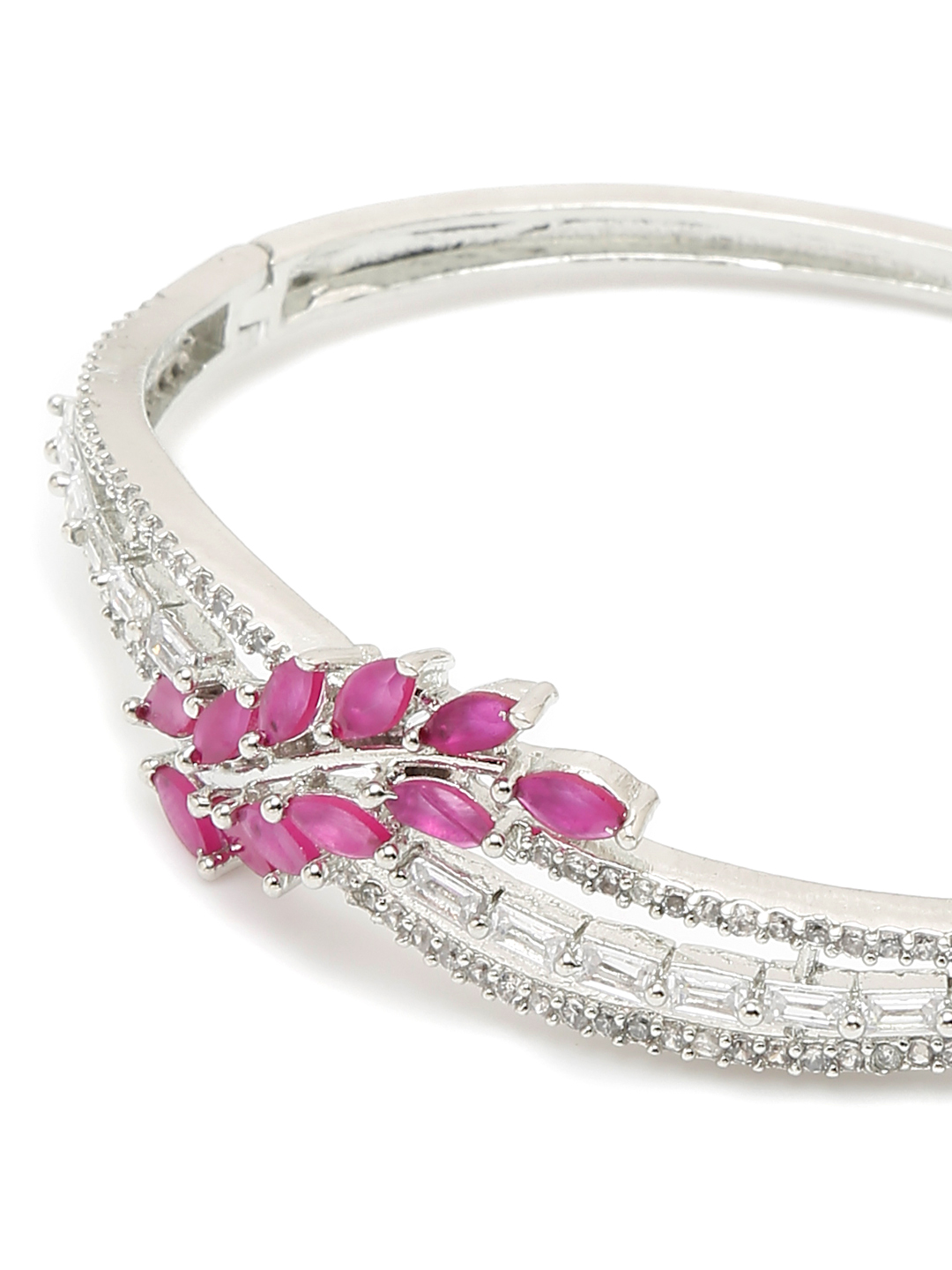 YouBella Jewellery for women Celebrity Inspired American Diamond Studded Bracelet for Girls and Women (Style 3)