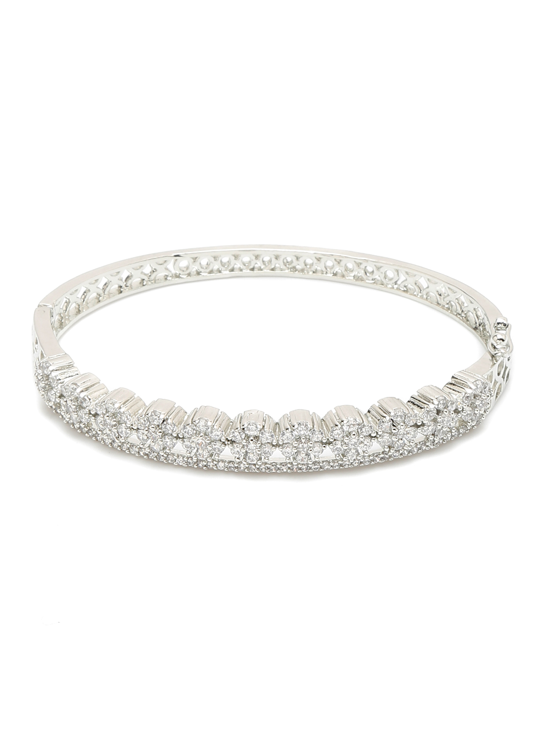 YouBella Jewellery for women Celebrity Inspired American Diamond Studded Bracelet for Girls and Women (Style 4)