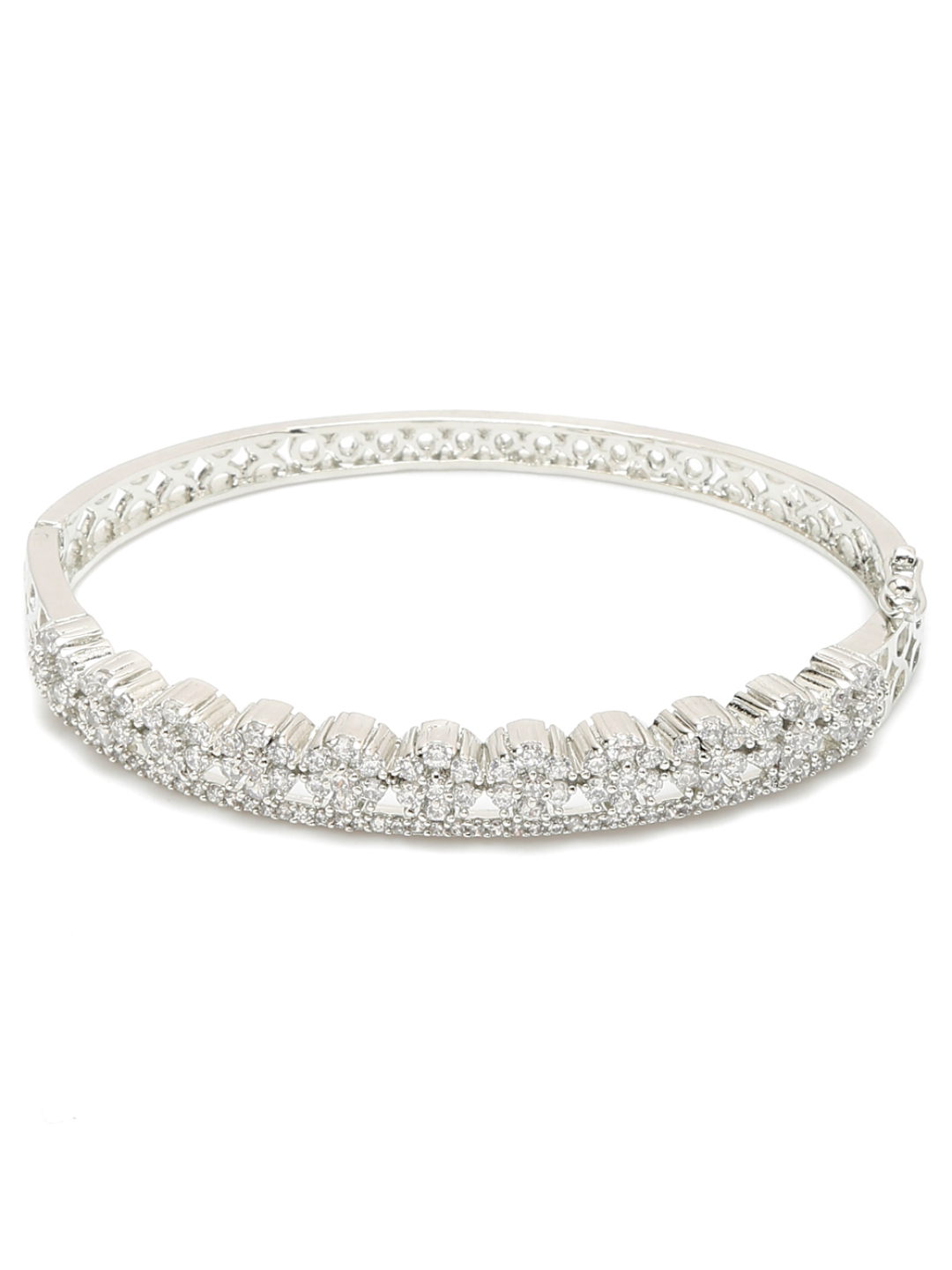 YouBella Jewellery for women Celebrity Inspired American Diamond Studded Bracelet for Girls and Women (Style 4)
