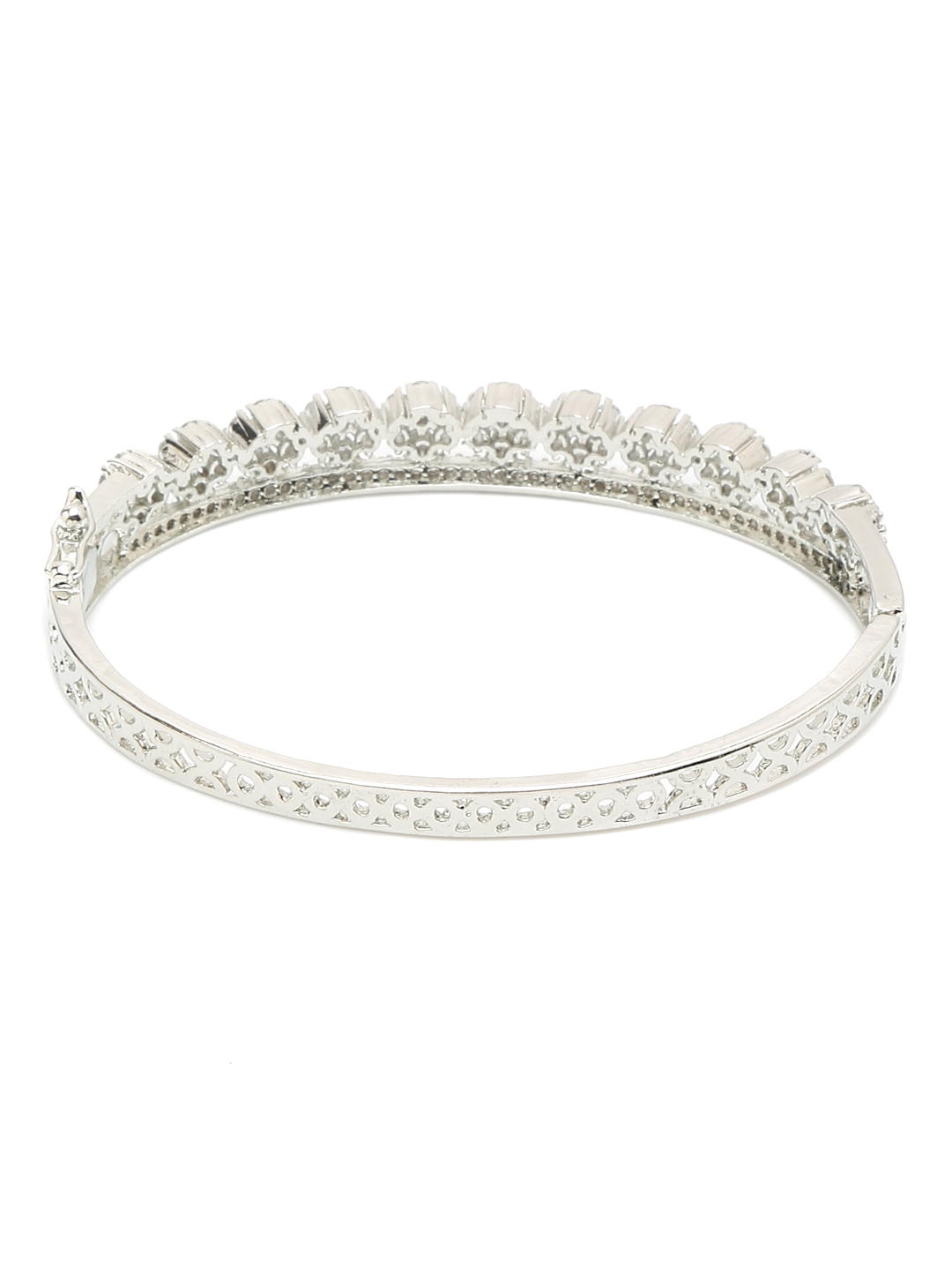 YouBella Jewellery for women Celebrity Inspired American Diamond Studded Bracelet for Girls and Women (Style 4)