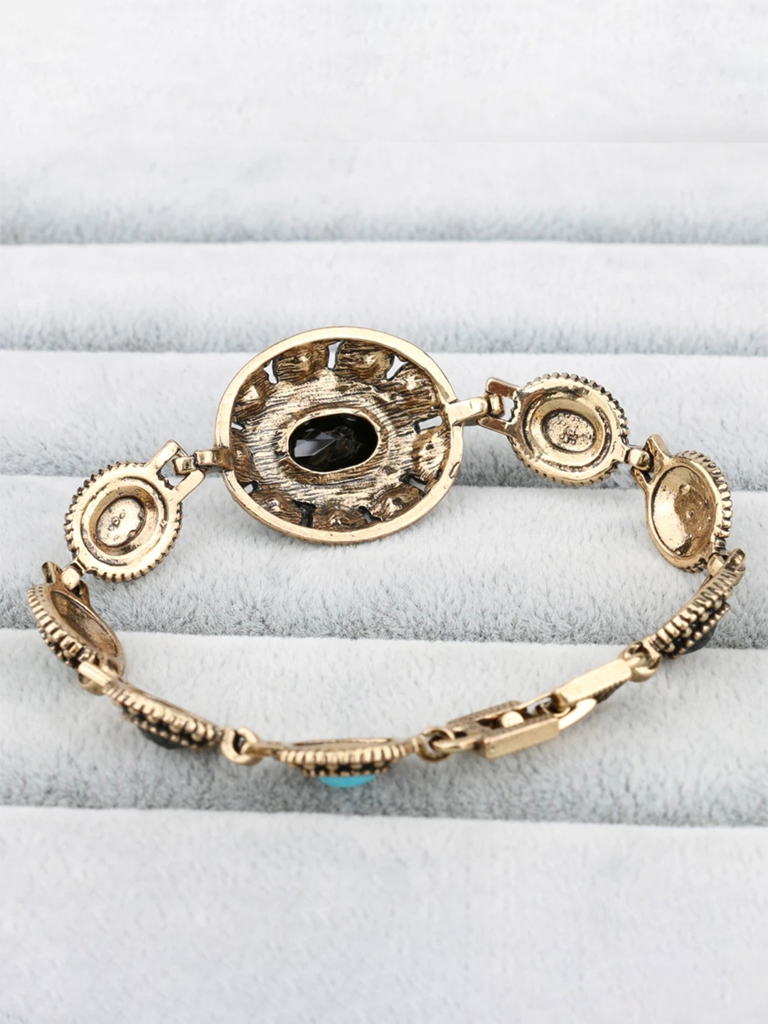 YouBella Jewellery for Women Celebrity Inspired Gold Plated Bracelet Bangle for Girls and Women (Silver)