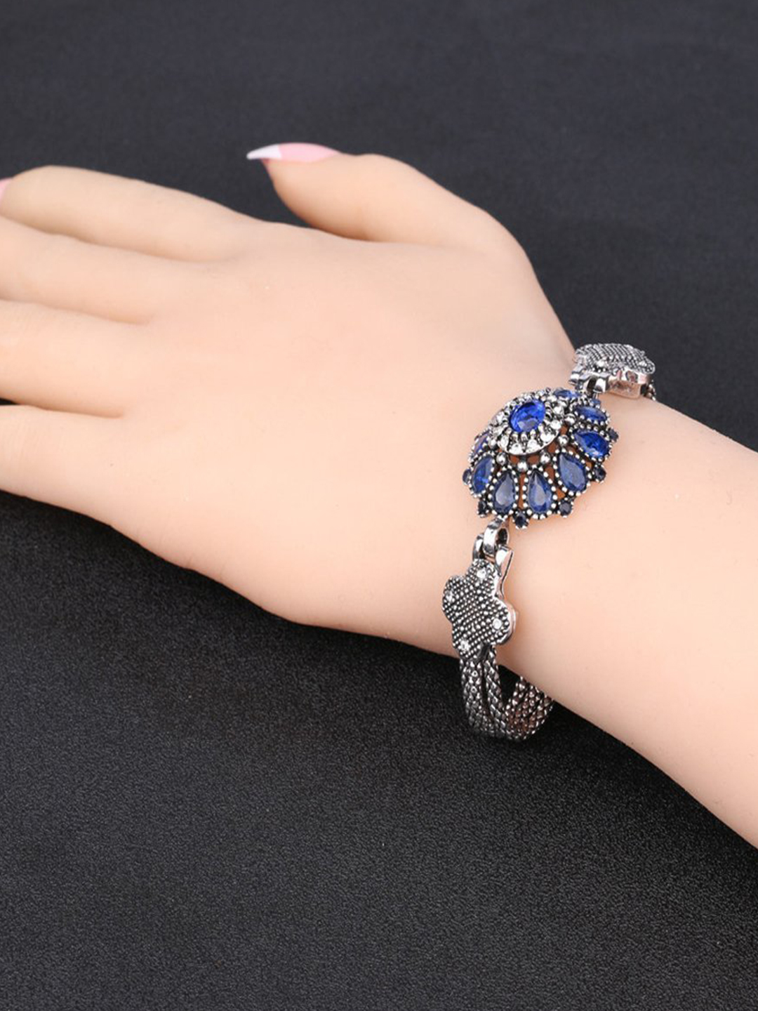 YouBella Jewellery for Women Celebrity Inspired Gold Plated Bracelet Bangle for Girls and Women (Multi-Color)