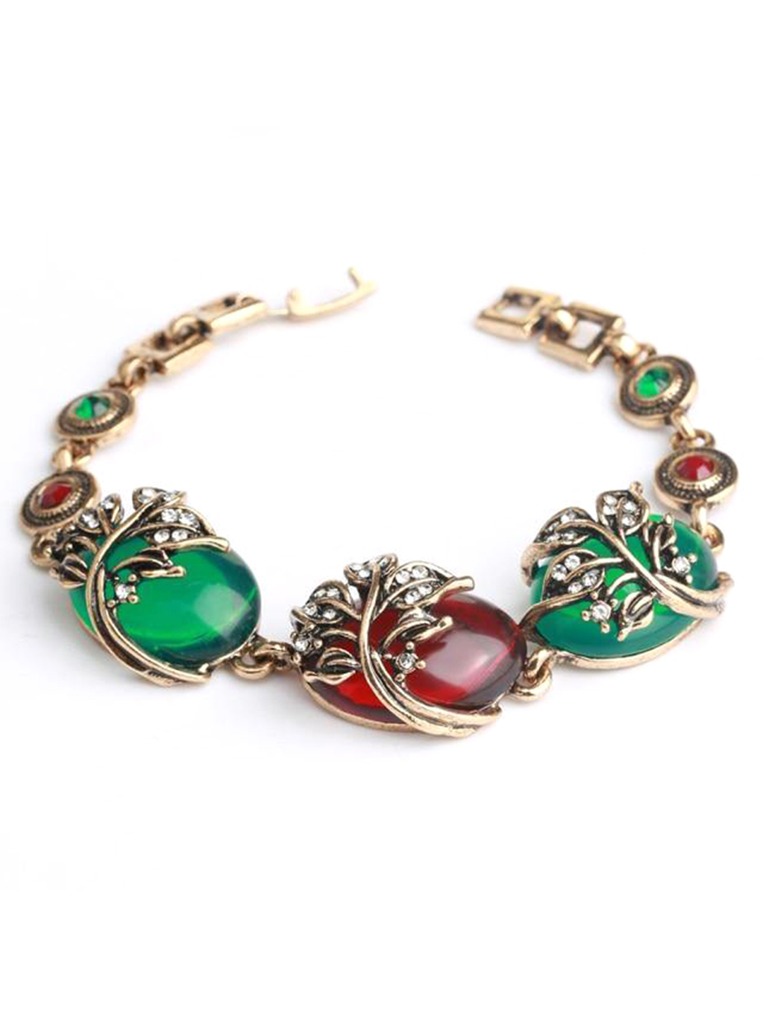YouBella Jewellery for Women Celebrity Inspired Gold Plated Bracelet Bangle for Girls and Women (Multi-Color) (Style 2)