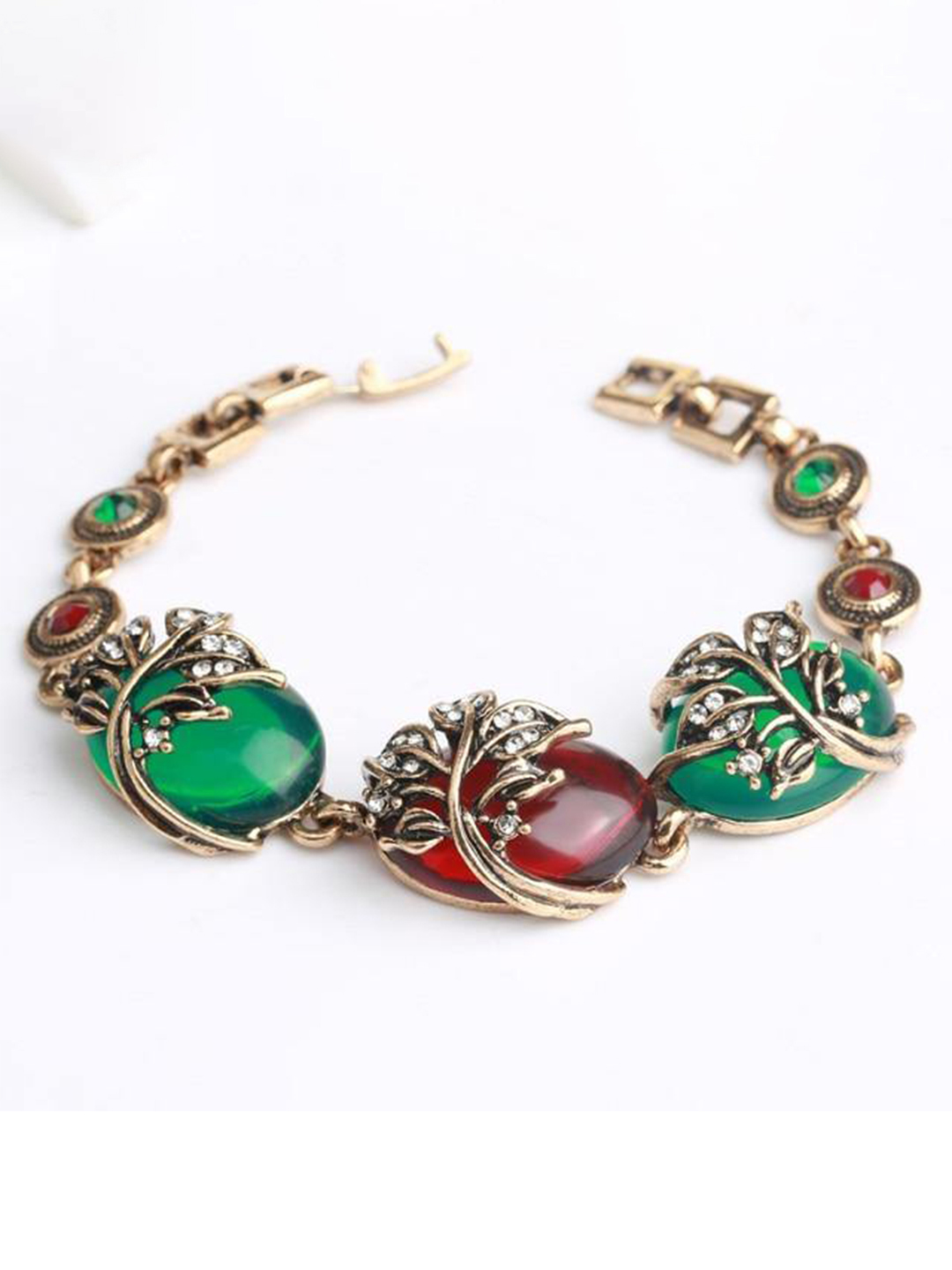 YouBella Jewellery for Women Celebrity Inspired Gold Plated Bracelet Bangle for Girls and Women (Multi-Color) (Style 2)
