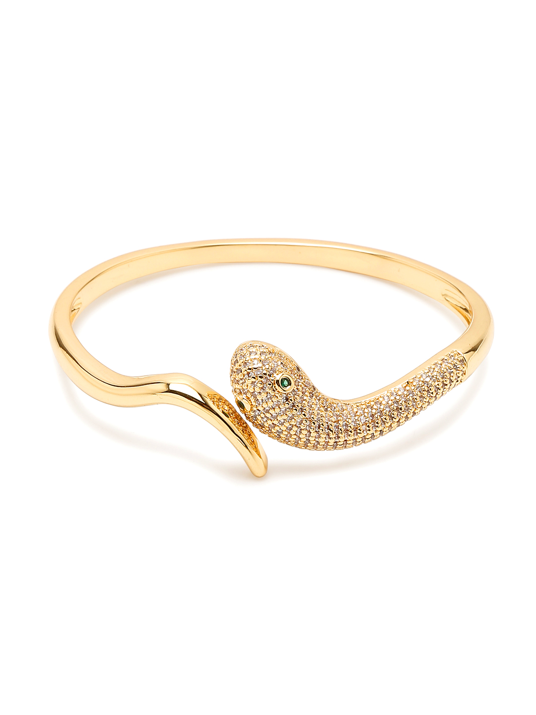 YouBella Jewellery for Women Celebrity Inspired Gold Plated Sleek4 Bracelet Bangle for Women and Girls (YBBN_92131) (Gold)