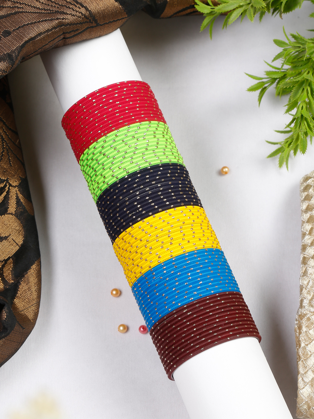 YouBella Jewellery for Women Multi-Color Bangles Set of 72 Bangles for Women and Girls