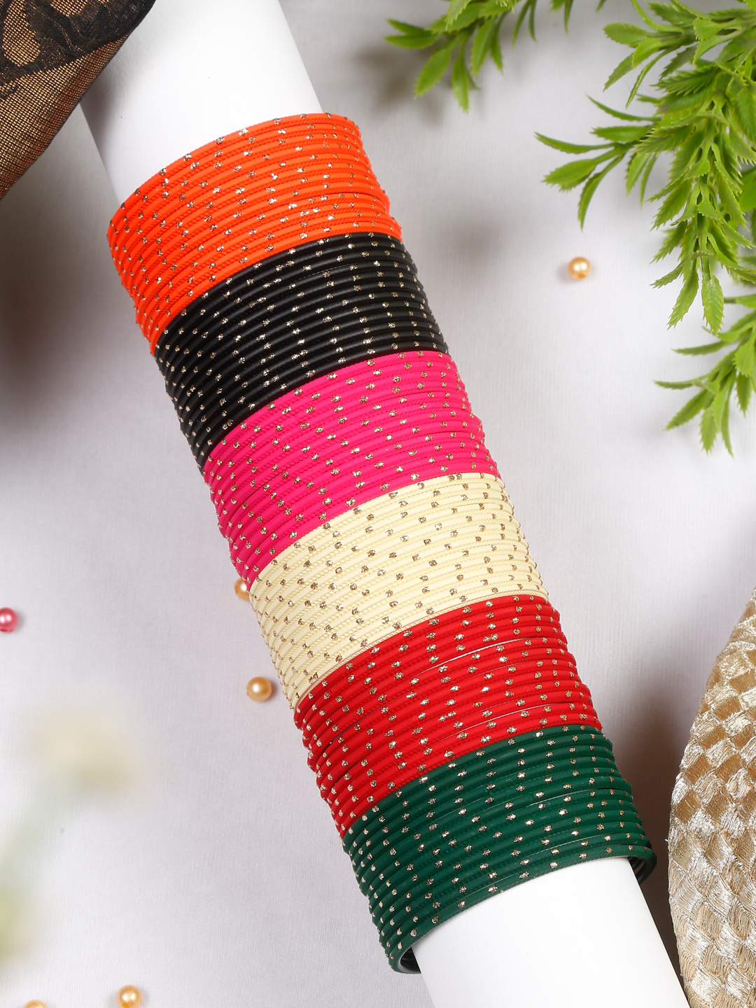 YouBella Jewellery for Women Multi-Color Bangles Set of 72 Bangles for Women and Girls