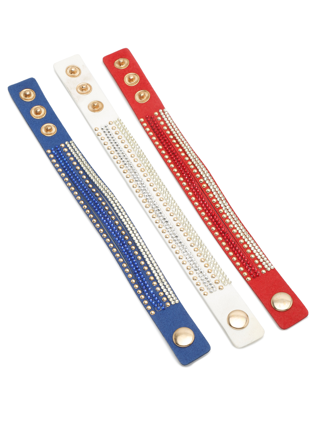 YouBella Jewellery for Women Set of 3 Unisex Band Bracelet for Girls/Women/Men/Boys (YBBN_92145)