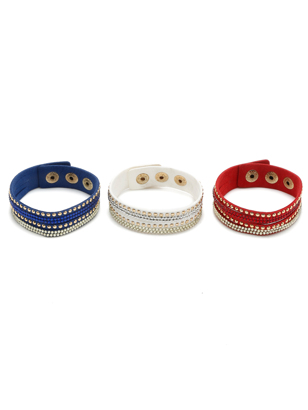 YouBella Jewellery for Women Set of 3 Unisex Band Bracelet for Girls/Women/Men/Boys (YBBN_92145)