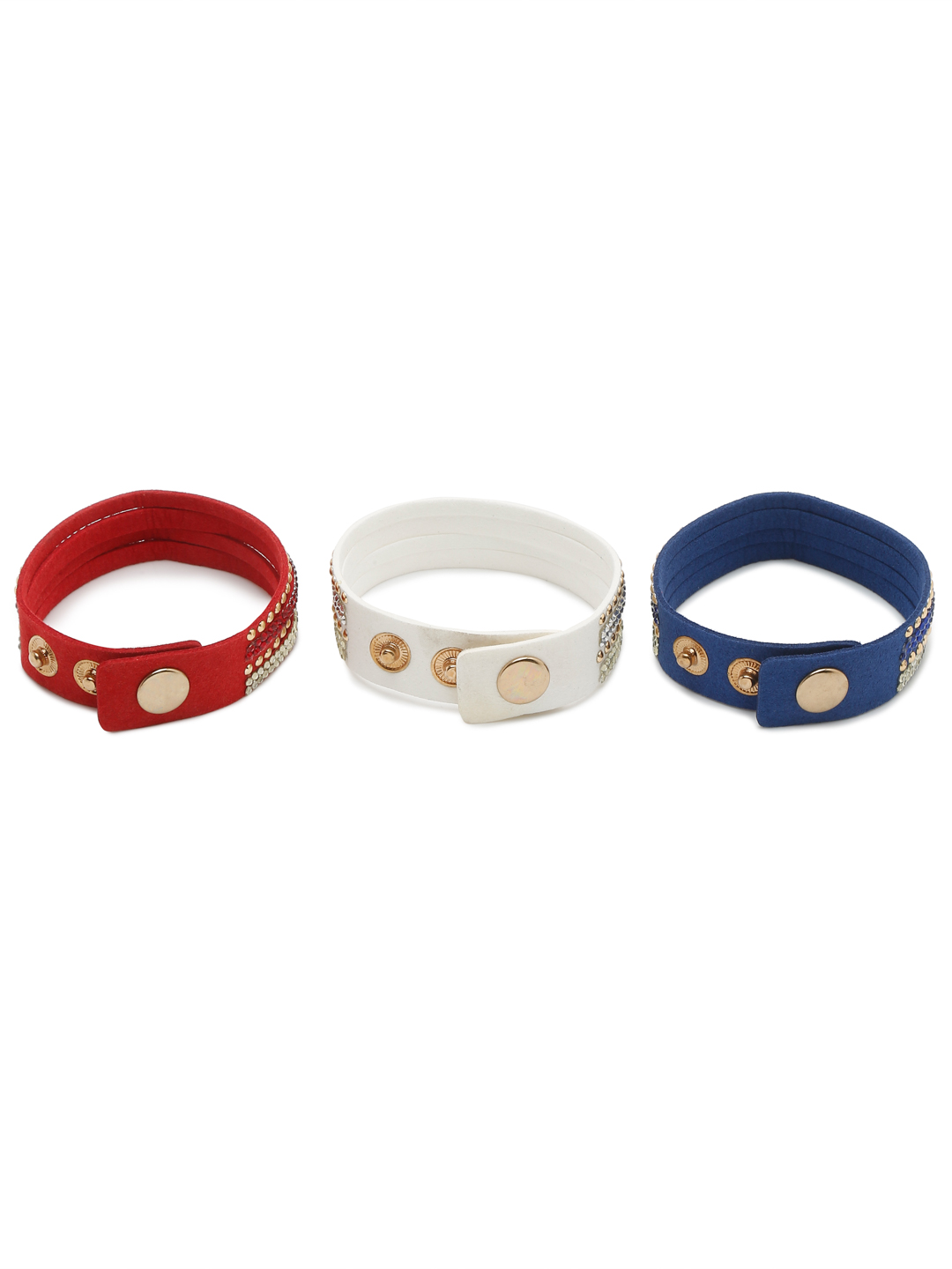 YouBella Jewellery for Women Set of 3 Unisex Band Bracelet for Girls/Women/Men/Boys (YBBN_92145)
