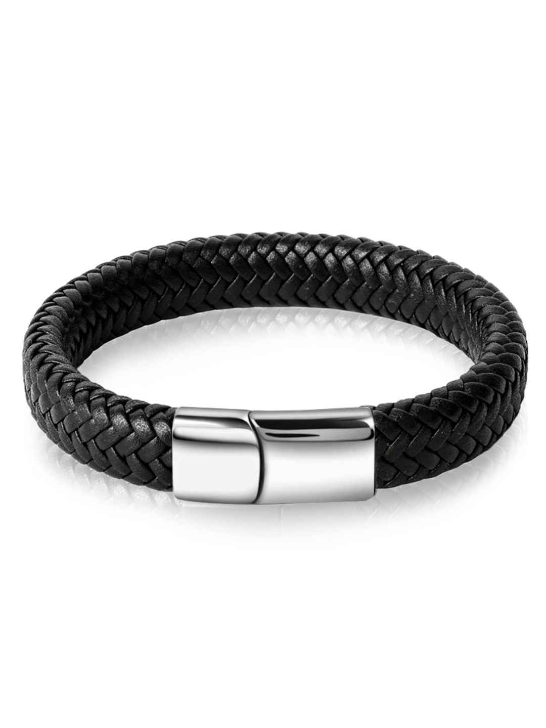YouBella Bracelets for Men and Boys Black Leather Bracelet for Men | European Hot Retro Style Leather Band Bracelets for Men | Birthday Gift for Men and Boys Anniversary Gift for Husband