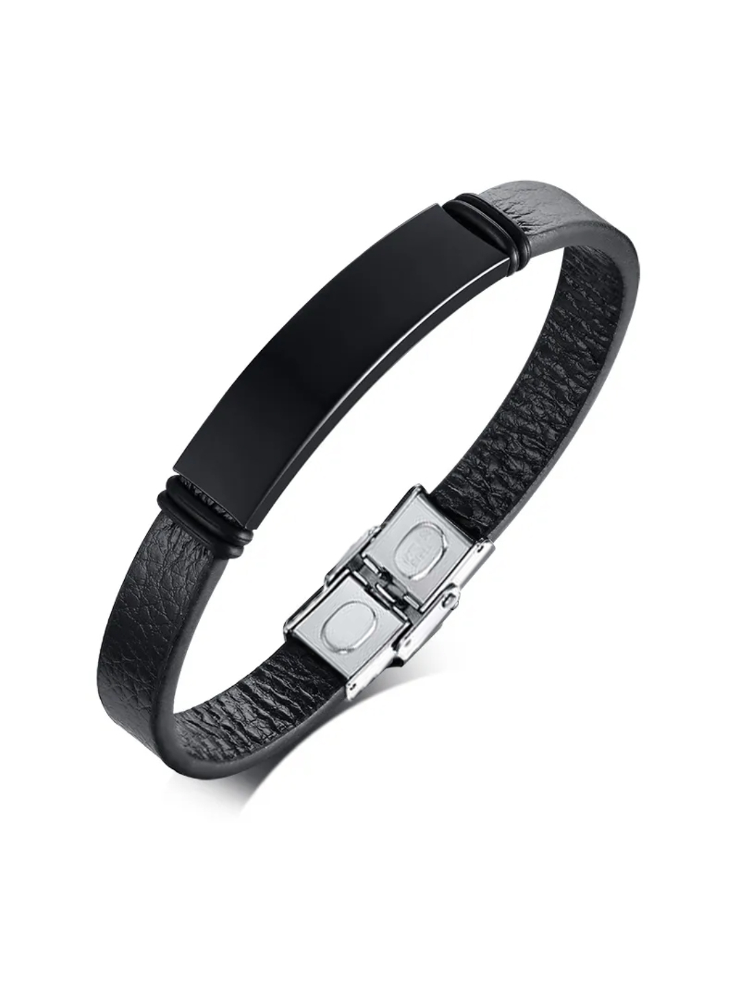 YouBella Bracelets for Men and Boys Black Leather Bracelet for Men | European Hot Retro Style Leather Band Bracelets for Men | Birthday Gift for Men and Boys Anniversary Gift for Husband
