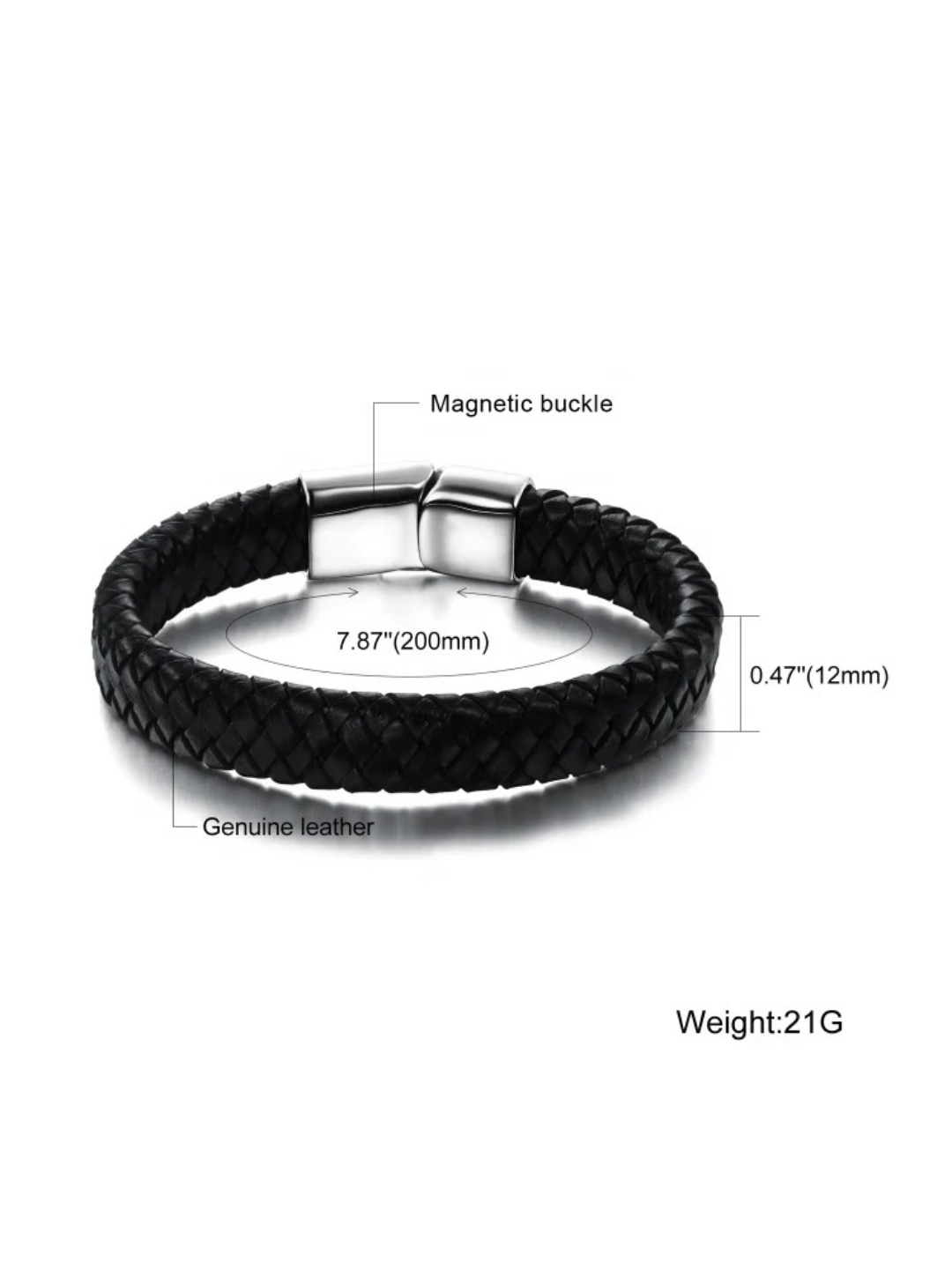 YouBella Bracelets for Men and Boys Black Leather Bracelet for Men | European Hot Retro Style Leather Band Bracelets for Men | Birthday Gift for Men and Boys Anniversary Gift for Husband