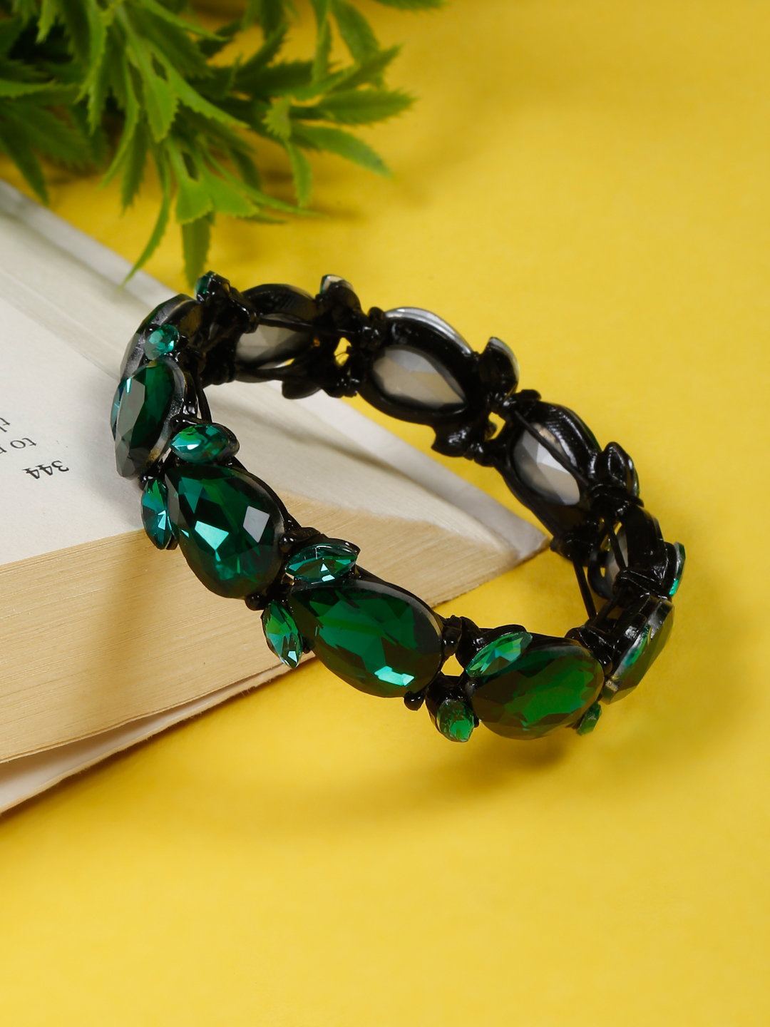 YouBella Jewellery for Women Stylish Celebrity Inspired Crystal Bracelets for Women and Girls