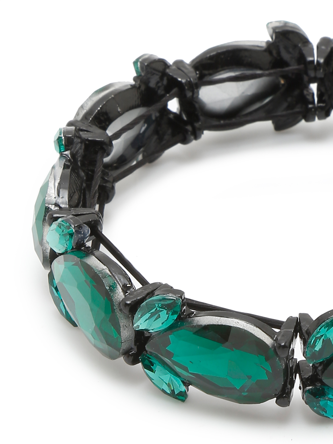 YouBella Jewellery for Women Stylish Celebrity Inspired Crystal Bracelets for Women and Girls