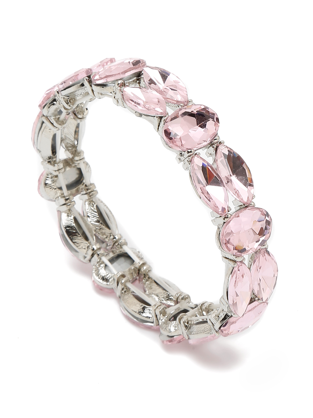 YouBella Jewellery for Women Stylish Celebrity Inspired Crystal Bracelets for Women and Girls